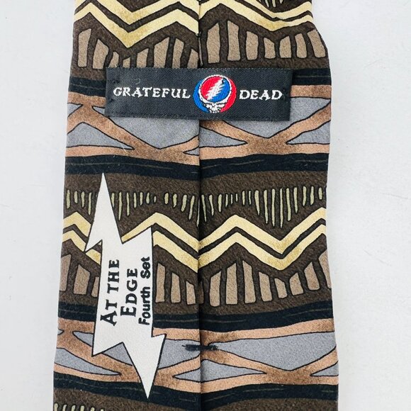 Grateful Dead Necktie Tie At The Edge Fourth Set 100% Silk - Picture 4 of 6